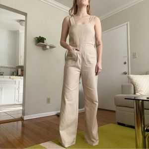 Linen blend jumpsuit